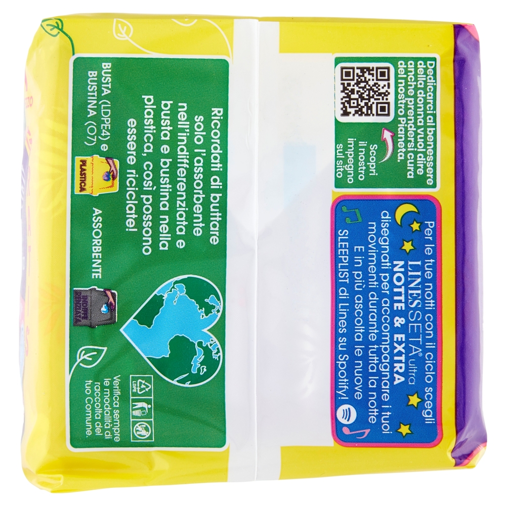 Lines Seta ultra lungo con ali 11+1 pz